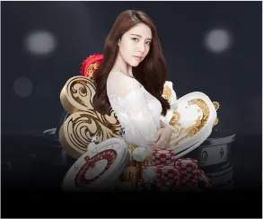 Bàn Baccarat trực tiếp với dealer xinh đẹp tại HB88
